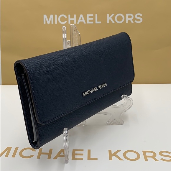 Michael Kors Jet Set Travel Lg Trifold Wallet - Picture 11 of 16